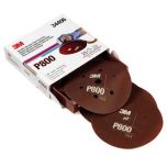 3M 34406 Hook & Loop Flexible Dust Free P800 Grit 6 in. Sanding Disc (25/Pack)