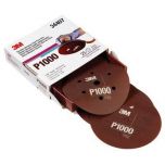 3M 34407 Hook & Loop Flexible Dust Free P1000 Grit 6 in. Sanding Disc (25/Pack)