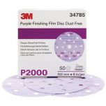 3M 34785 260L Series Dust Free Hook & Loop P2000 Grit 6 in. Sanding Disc (50 ct)