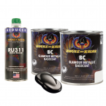 House Of Kolor C2C-BC03 Galaxy Gray Metallic Basecoat 2 Quart Kit + Med Reducer