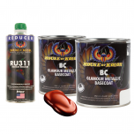 House Of Kolor C2C-BC11 Cinder Red Metallic Basecoat 2 Quart Kit + Med Reducer