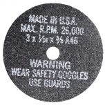 AES Industries 3805 3 in. 46 Grit Cut-Off Wheel (5/Card)