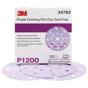 3M 34783 260L Series Dust Free Hook & Loop P1200 Grit 6 in. Sanding Disc (50 ct)