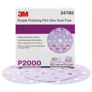 3M 34785 260L Series Dust Free Hook & Loop P2000 Grit 6 in. Sanding Disc (50 ct)