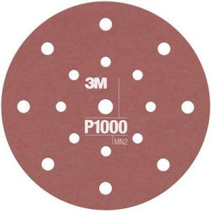 3M 34803 Flexible Dust Free Hook & Loop P1000 Grit 6 in. Sanding Disc (25/Pack)