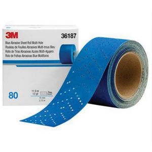 3M 36187 321U Series Multi-Hole 80 Grit 2-3/4 in. x 13 yd Abrasive Sheet Roll