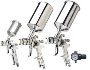 4pc. HVLP Triple Setup Spray Gun Kit