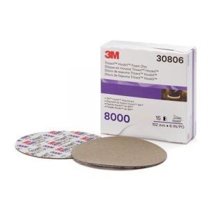 3M 30806 Trizact 443SA Series Hook & Loop 6 in. 8000 Grit Sanding Disc (15 ct)